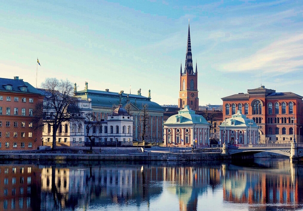 Swedish bridge and landscape